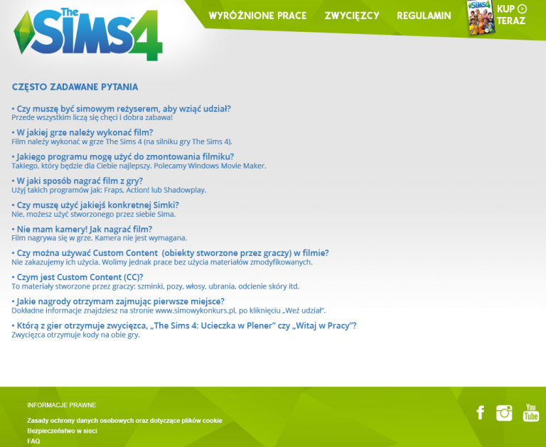 Filmowy konkurs – FAQ