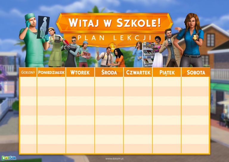 Witaj w Szkole – plan lekcji