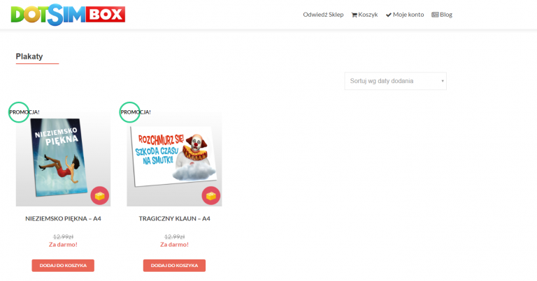 Wyprzedaż w DOTsim Box