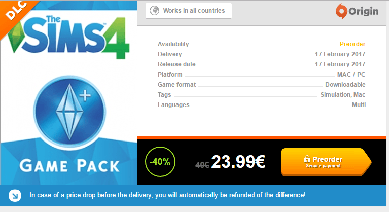 Zestaw 4 do The Sims 4