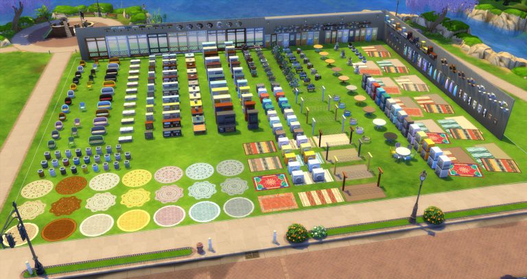 Zdjęcie obiektów z akcesoriów The Sims 4 Wielkie pranie. Fotka z gry