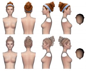 The Sims 4 Wielkie pranie akcesoria fryzura