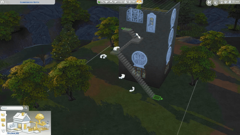 Nowy gif pokazuje nadchodzące nowości. Schody oraz parcela i obiekty z Krainy magii