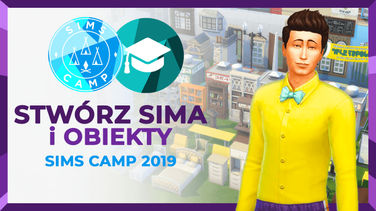 Wszystkie kolory ze Stwórz Sima i obiekty z trybu budowania. The Sims 4 Uniwersytet na Sims Camp