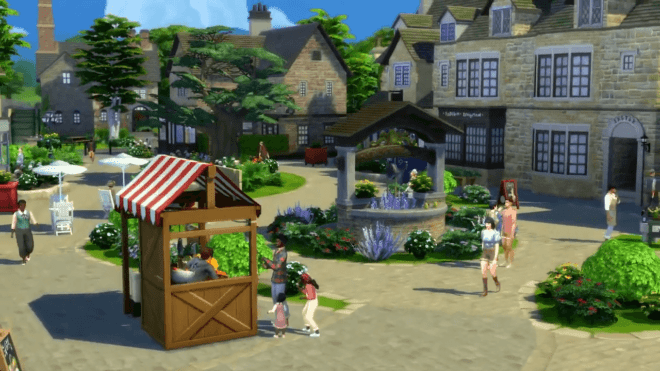Targ we Finchwick w The Sims 4 Wiejska sielanka