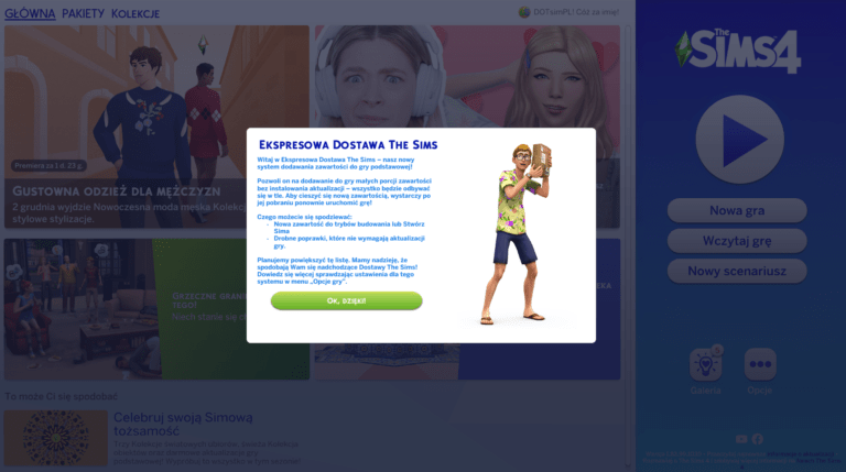 Druga aktualizacja gry The Sims 4 – listopad 2021. Lista zmian i błędów