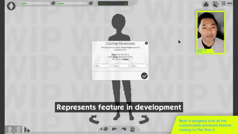 Zaimki dla Simów coraz bliżej. Twórcy pokazali nową opcję