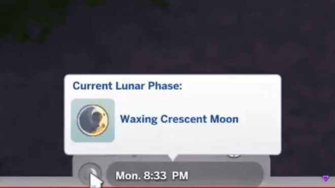 Cykl faz księżyca w The Sims 4