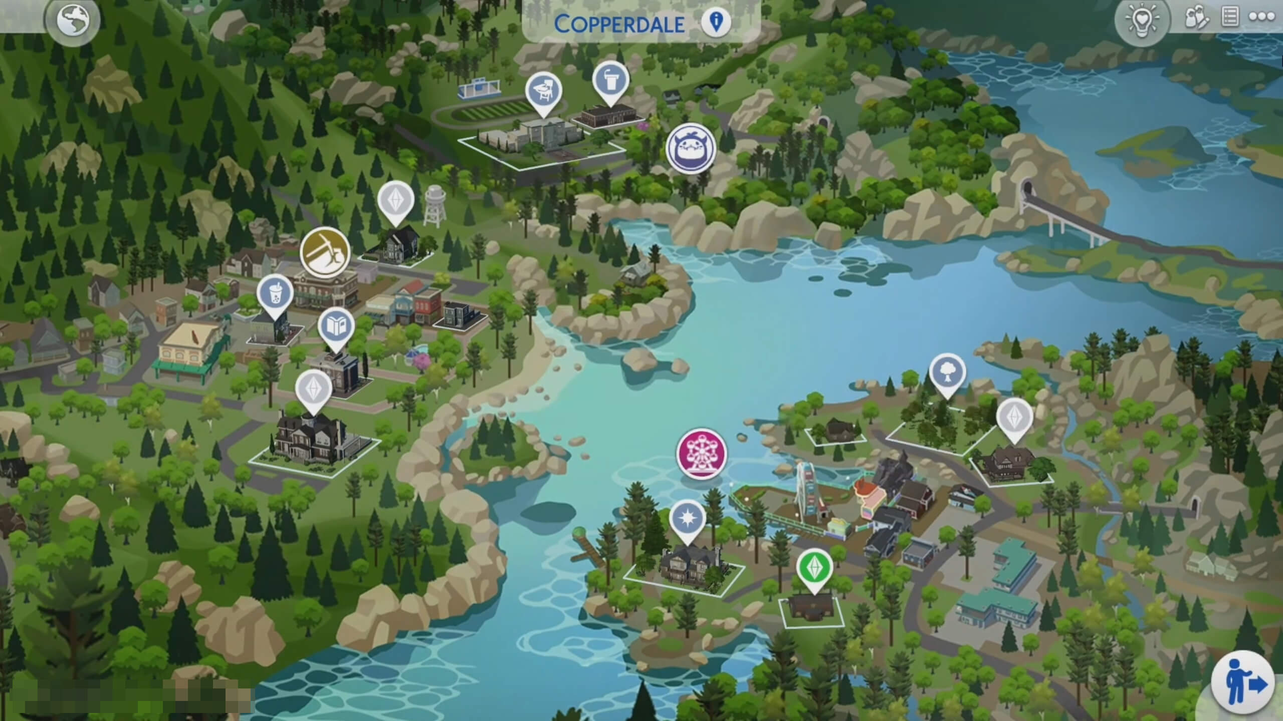 Mapa z The Sims 4 Licealne lata