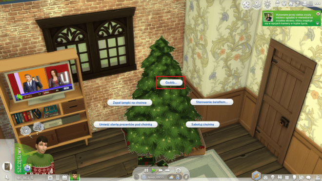 Święta w The Sims 4 - ozdabianie choinki