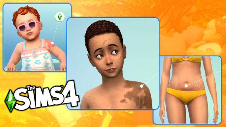 Blizny po porodzie, rozstępy i znamiona. Nowe detale skóry w aktualizacji The Sims 4