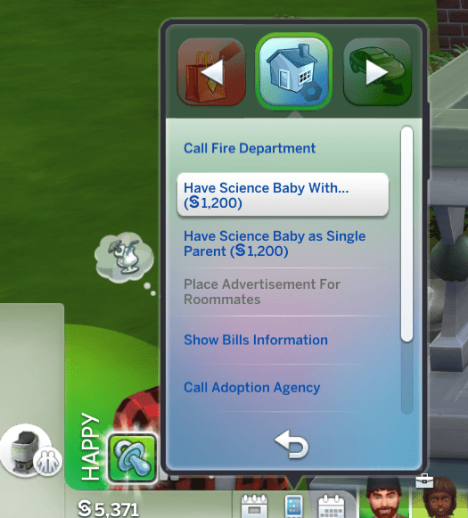 Nowa opcja w telefonie simów z The Sims 4.
