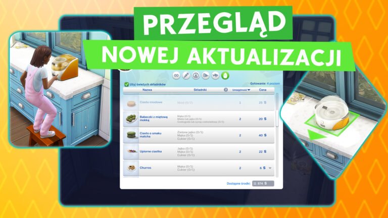 Aktualizacja The Sims 4 na wrzesień 2023. Ulepszone menu gotowania i kilka usprawnień
