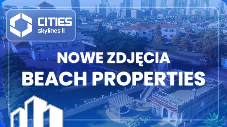Cztery nowe zdjęcia z pakietu Beach Properties do Cities Skylines II
