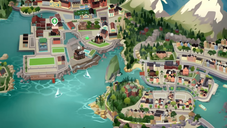Nordhaven to nowe otoczenie w The Sims 4 Dochodowe hobby. Liczba parcel i dzielnic